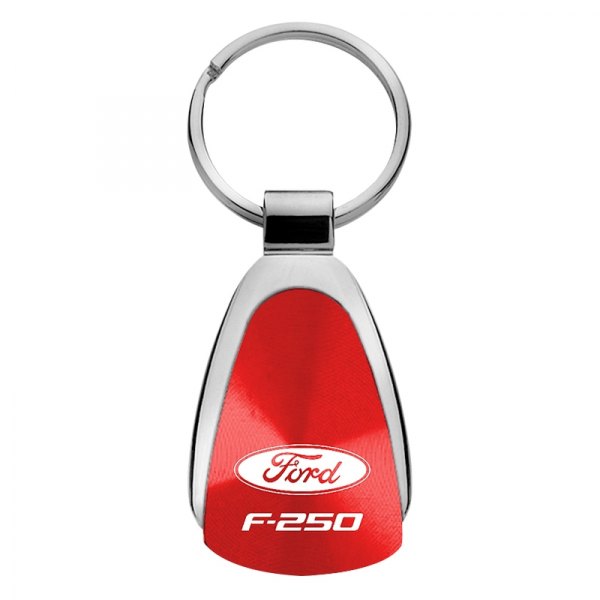 Autogold® - F-250 Red Teardrop Key Chain