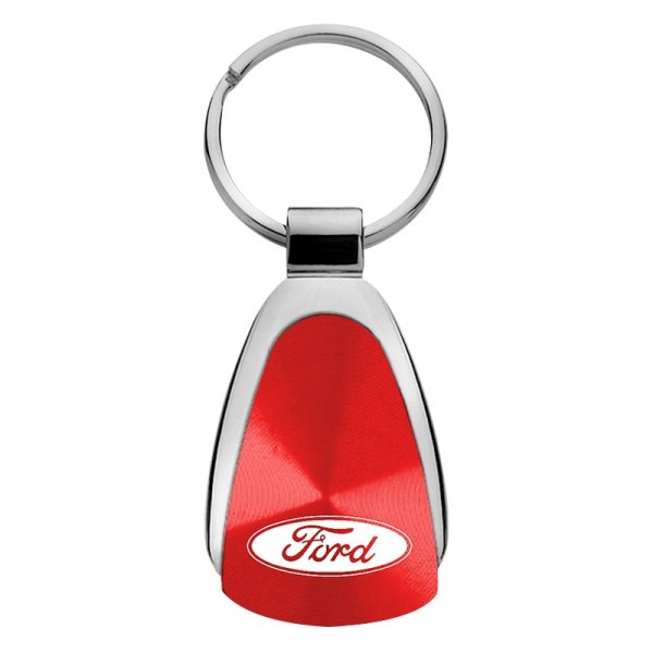 Autogold® - Ford Red Teardrop Key Chain