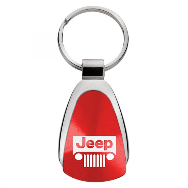 Autogold® - Jeep Grille Red Teardrop Key Chain