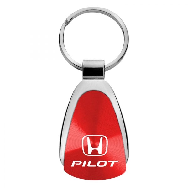 Autogold® - Pilot Red Teardrop Key Chain