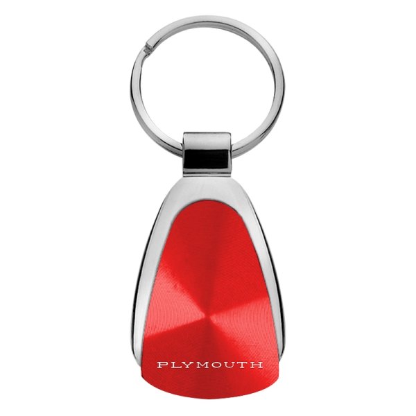 Autogold® - Plymouth Red Teardrop Key Chain