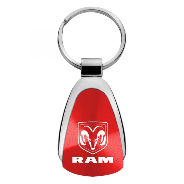 Autogold® - Ram Red Teardrop Key Chain