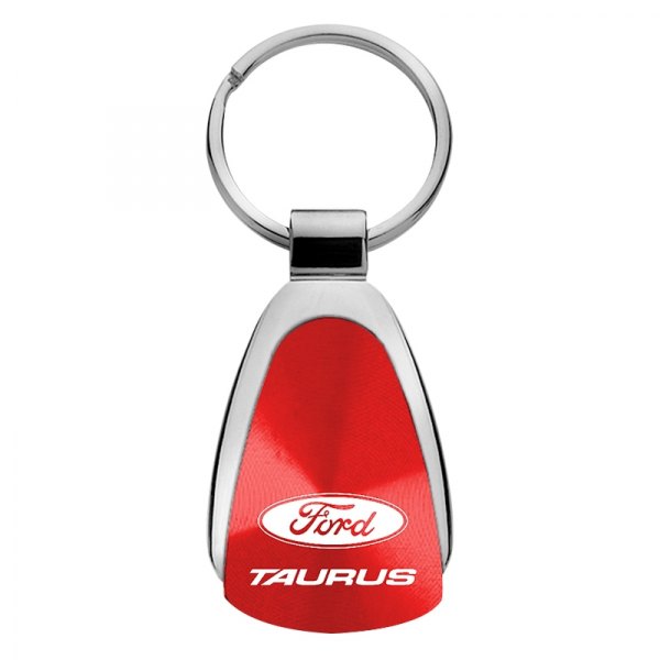 Autogold® - Taurus Red Teardrop Key Chain