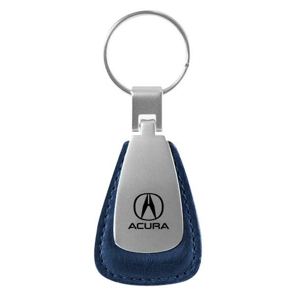 Autogold® - Acura Blue Leather Teardrop Key Chain