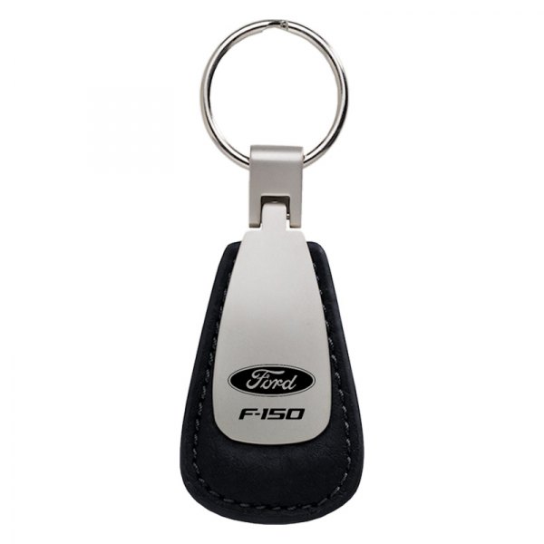 Autogold® - F-150 Black Leather Teardrop Key Chain