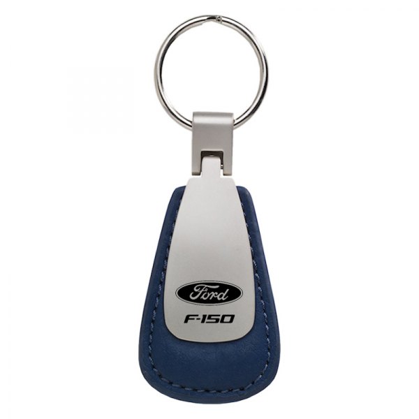 Autogold® - F-150 Blue Leather Teardrop Key Chain