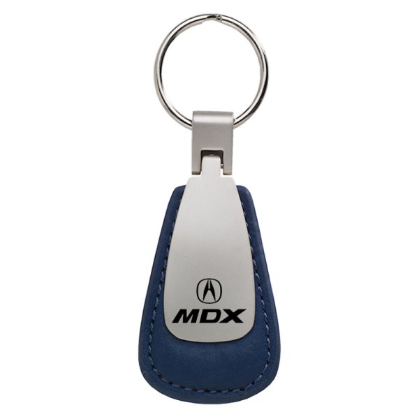 Autogold® - MDX Blue Leather Teardrop Key Chain