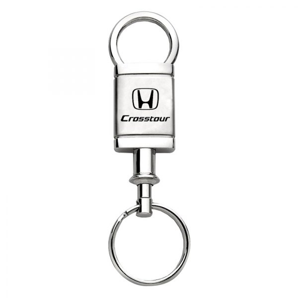 Autogold® - Crosstour Satin-Chrome Valet Key Chain