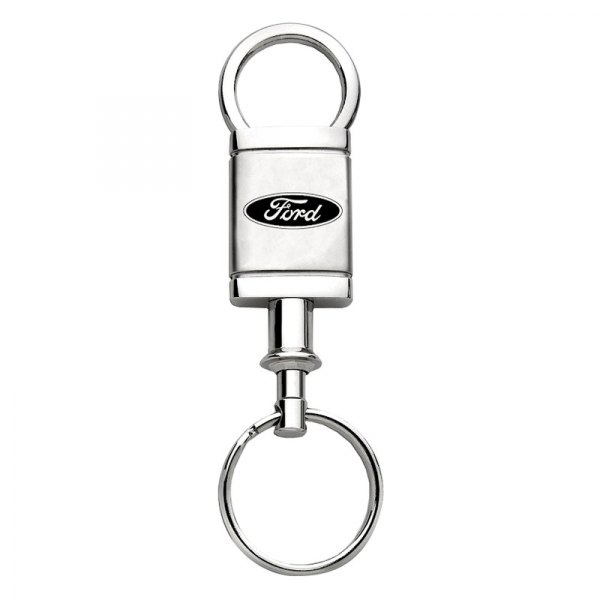 Autogold® - Ford Satin-Chrome Valet Key Chain