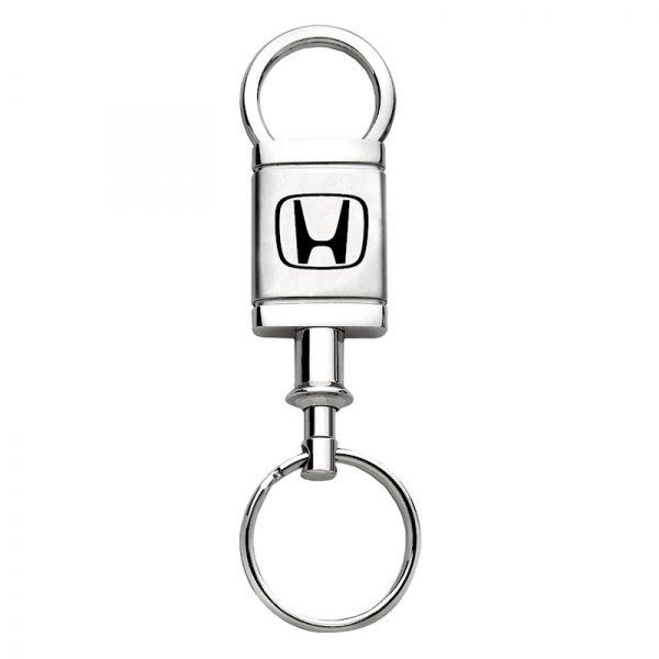 Autogold® - Honda "H" Satin-Chrome Valet Key Chain
