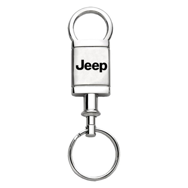 Autogold® - Jeep Satin-Chrome Valet Key Chain