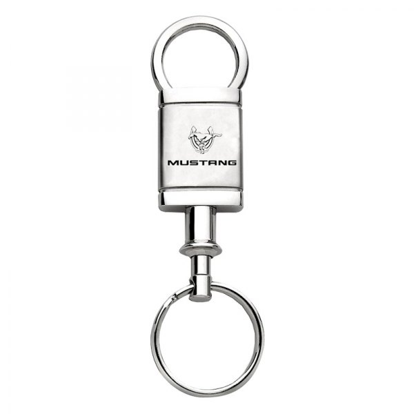 Autogold® - Mustang 45TH Anniversary Satin-Chrome Valet Key Chain