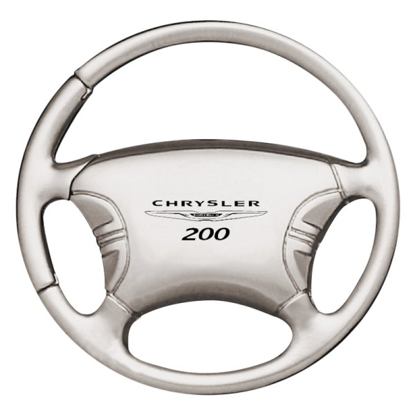 Autogold® - Chrysler 200 Chrome Steering Wheel Key Chain