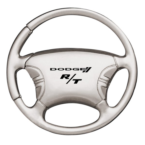 Autogold® - Dodge R/T Chrome Steering Wheel Key Chain