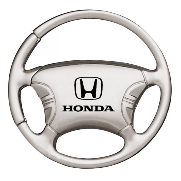Autogold® - Honda Chrome Steering Wheel Key Chain