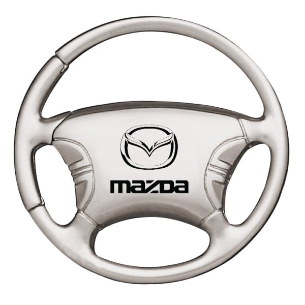 Autogold® - Mazda Chrome Steering Wheel Key Chain