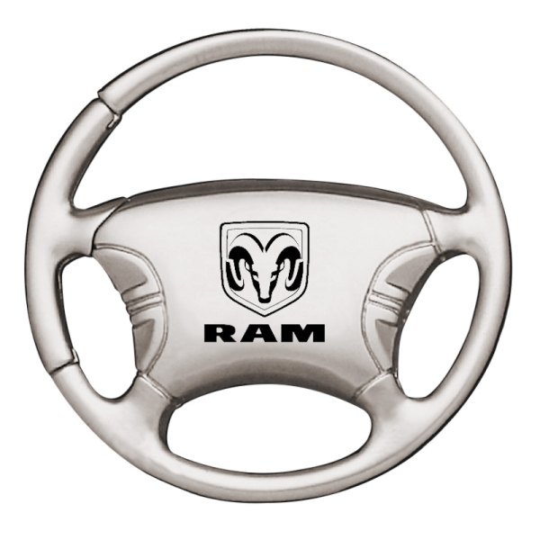 Autogold® - Ram Chrome Steering Wheel Key Chain