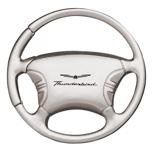 Autogold® - Thunderbird Chrome Steering Wheel Key Chain