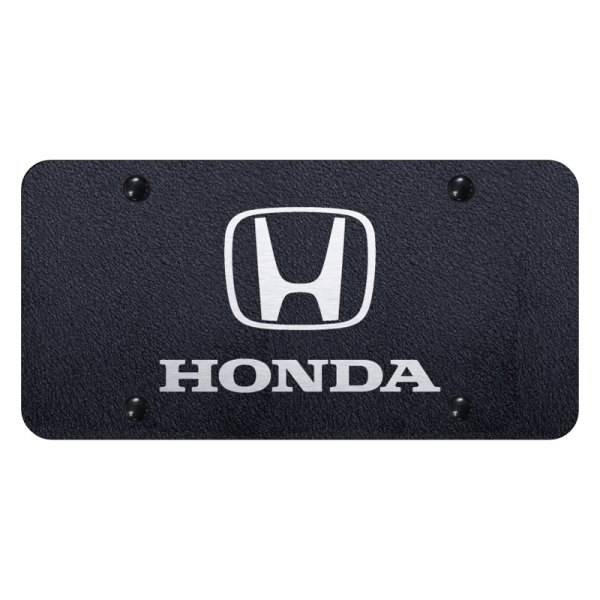 Autogold® - License Plate with Laser Etched Honda Logo and Emblem