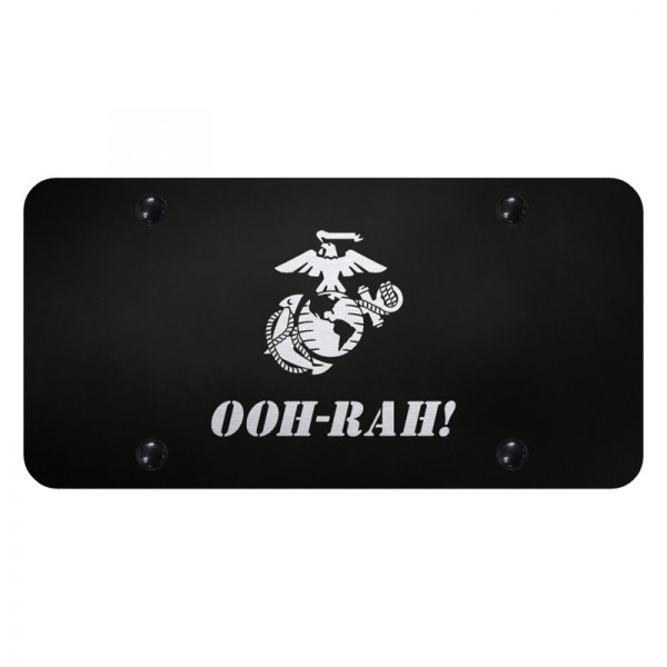 Autogold® - License Plate with Laser Etched OOH-RAH! Logo