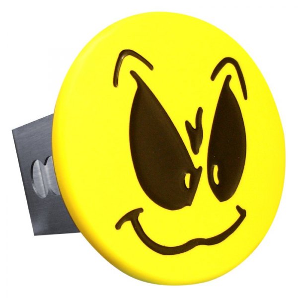 Autogold® - Yellow Hitch Cover with Grimace Smiley Face Logo