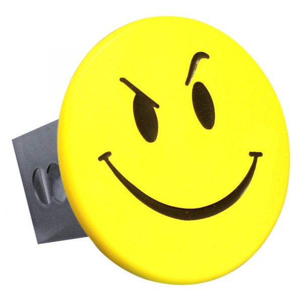 Autogold® - Yellow Hitch Cover with Smirk Smiley Face Logo