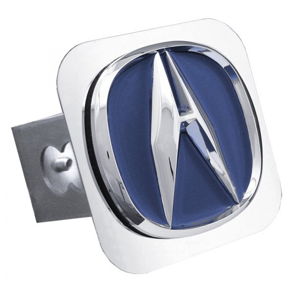 Autogold® - Chrome Hitch Cover with Acura Class II 'Blue Fill' Logo
