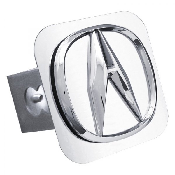 Autogold® - Chrome Hitch Cover with Acura Class II 'Plain No Fill' Logo