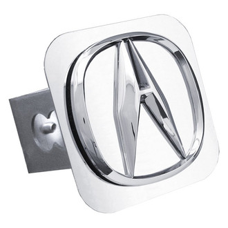 Autogold® - Brushed Hitch Cover with Chrome Acura Logo for 1-1/4" Receivers