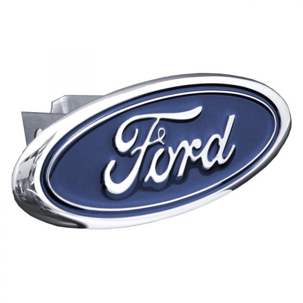 Autogold® - Chrome Hitch Cover with Ford Class II Logo
