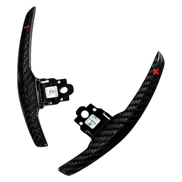 AutoTecknic® - Dry Carbon Competition Shift Paddles with Gloss Finish and Red Indicator