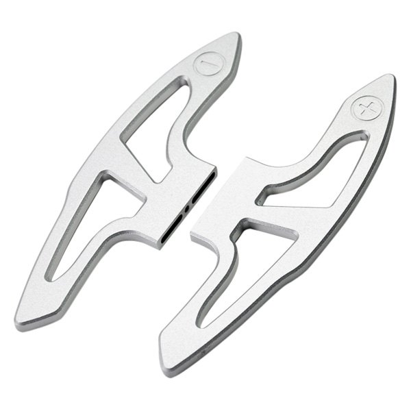 AutoTecknic® - AUT Design Brushed Aluminum/Bright Silver Competition Shift Paddles