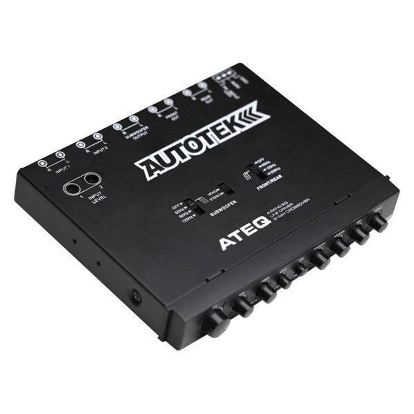 Autotek® - ATEQ™ 4-Band Audio Equalizer with Built-In 2-Way Crossover