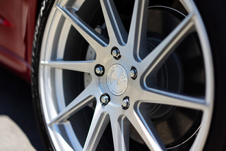 M621 Brushed Liquid Silver on Tesla Model 3