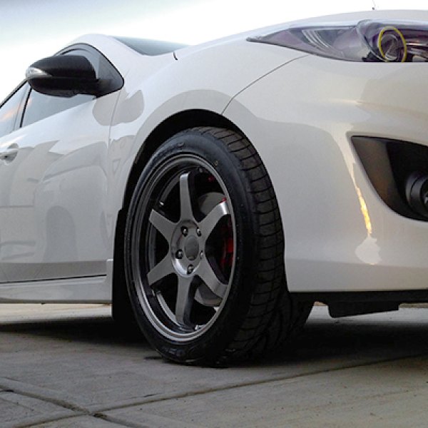 AVID.1® - AV-06 Hyper Silver on Mazda 3 - Close-Up View