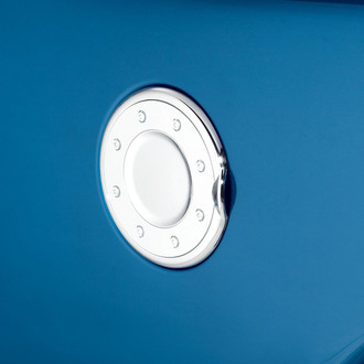 Putco Chrome Fuel Tank Door Cover - ABS Chrome Trim With 3M Tape For Easy No-Drill Installation