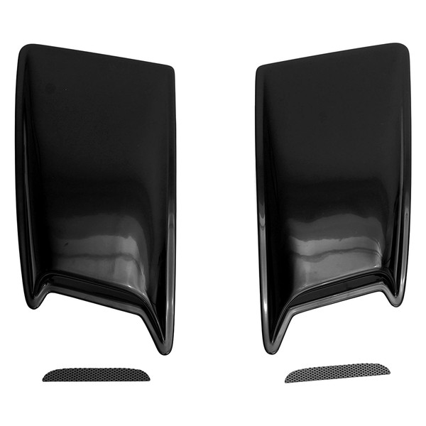 AVS® 80002 - Medium Black Hood Scoops (Unpainted)