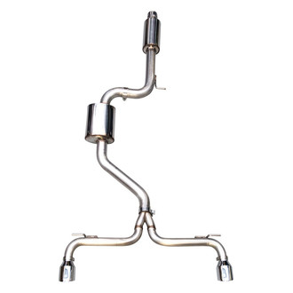 AWE Tuning® - Touring Edition™ 304 SS Cat-Back Exhaust System with Split Rear Exit