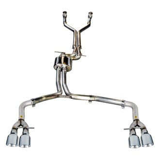 AWE Tuning® - Track Edition™ 304 SS Cat-Back Exhaust System with Quad Rear Exit