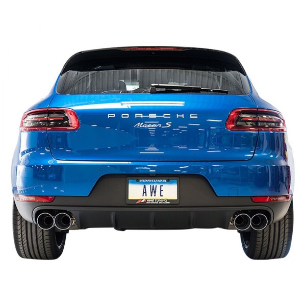 AWE Tuning® - Track Edition™ 304 SS Axle-Back Exhaust System, Porsche Macan