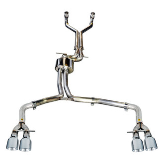 AWE Tuning® - Track Edition™ 304 SS Cat-Back Exhaust System with Quad Rear Exit