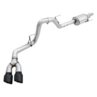 AWE Tuning® - 0FG™ 304 SS Resonator-Back Exhaust System with Dual Side Exit
