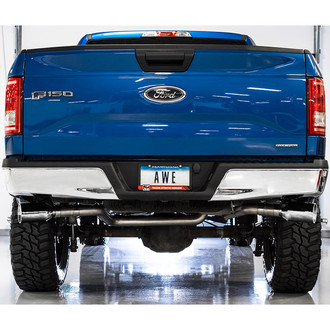 AWE Tuning® - 0FG™ 304 SS Resonator-Back Exhaust System with Split Rear/Side Exit