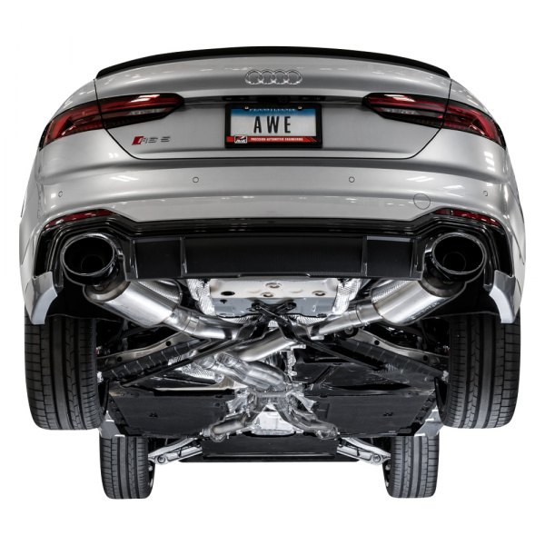 AWE Tuning® - Touring Edition™ 304 SS Non-Resonated Exhaust System, Audi S5