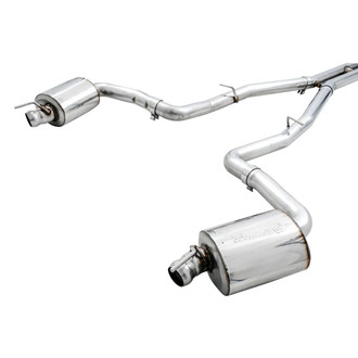 AWE Tuning® 3020-11028 - Touring Edition™ 304 SS Non-Resonated Cat-Back Exhaust System with Split Rear Exit