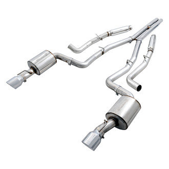AWE Tuning® - Touring Edition™ 304 SS Non-Resonated Cat-Back Exhaust System with Split Rear Exit