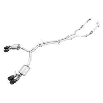 AWE Tuning® - Touring Edition™ 304 SS Non-Resonated Header-Back Exhaust System with Quad Rear Exit