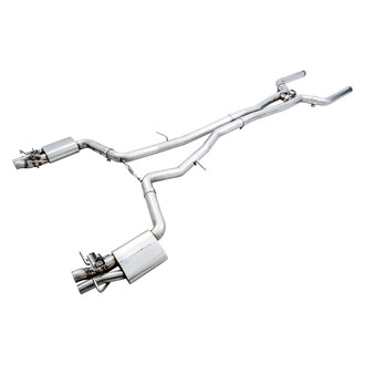 AWE Tuning® - SwitchPath™ 304 SS Cat-Back Exhaust System with Quad Rear Exit
