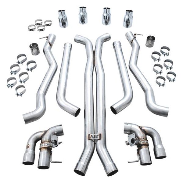AWE Tuning® - SwitchPath™ 304 SS Cat-Back Exhaust System, BMW 5-Series
