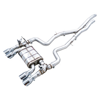 AWE Tuning® - SwitchPath™ 304 SS Cat-Back Exhaust System with Quad Rear Exit